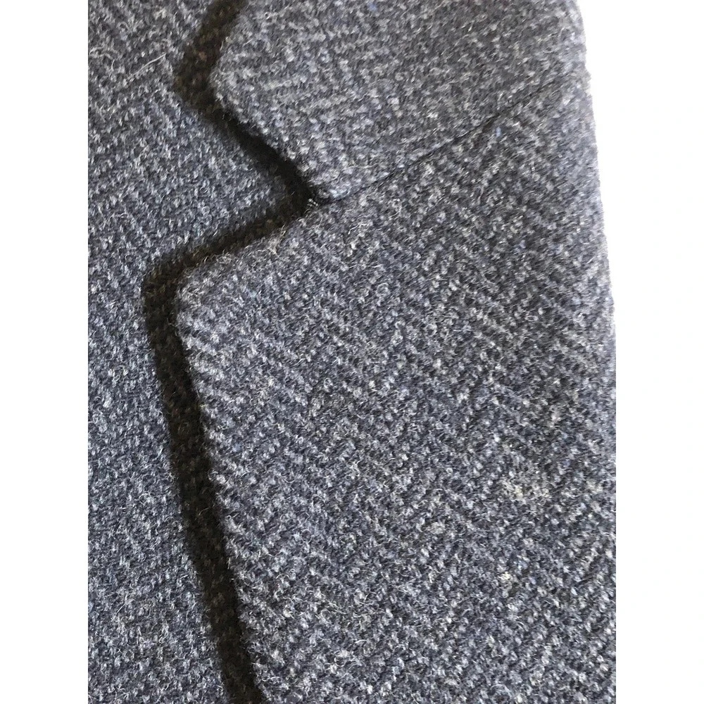 Banana Republic Blazer 40S Blue Wool Tweed Suit Coat Jacket Mario Bellucci Italy